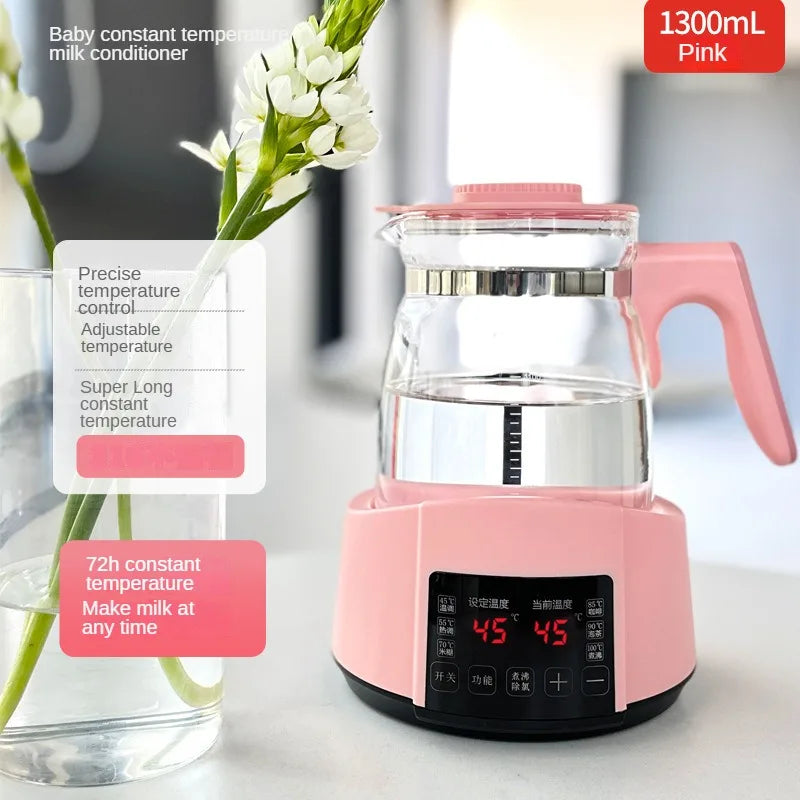 1.3L Infant Thermostatic Milk Regulator Kettle Hot Water Smart Insulation Pot Automatic Milk Warming Warm Milk Powder GL41