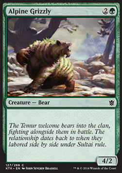 Alpine Grizzly⁣ - Khans of Tarkir⁣ (Common)⁣ [127]