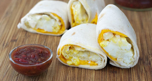 WRAP EGGS AND CHEESE