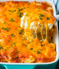 OVEN BAKED CHEESY POTATOES