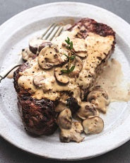 STEAK WITH MUSHROOM